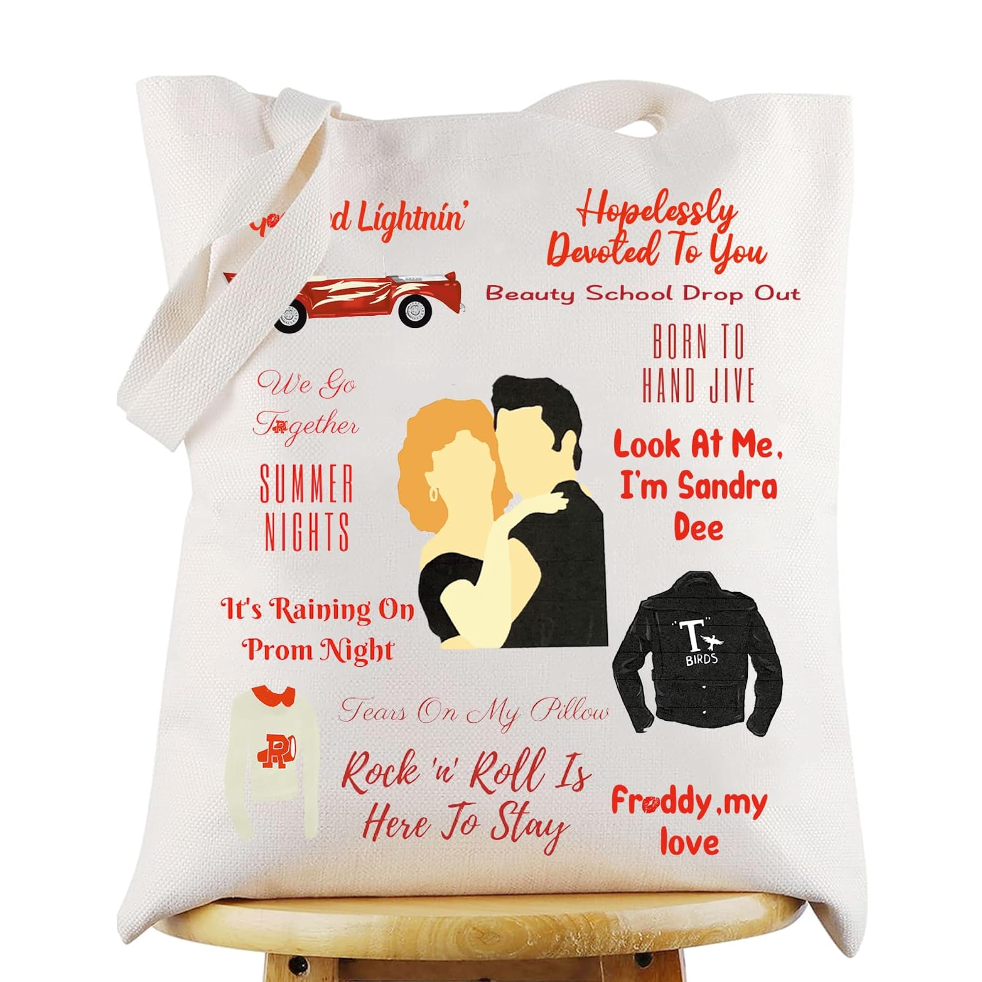 Grease Broadway Musical Makeup Bag, Danny & Sandy Gift